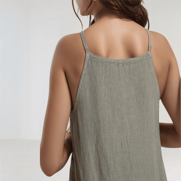 Solena Linen Summer Maxi Dress