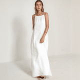 Solena Linen Summer Maxi Dress