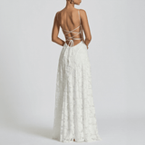 Maravelle Spaghetti Strap Floral Maxi Dress