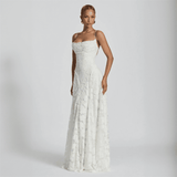Maravelle Spaghetti Strap Floral Maxi Dress