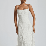 Maravelle Spaghetti Strap Floral Maxi Dress